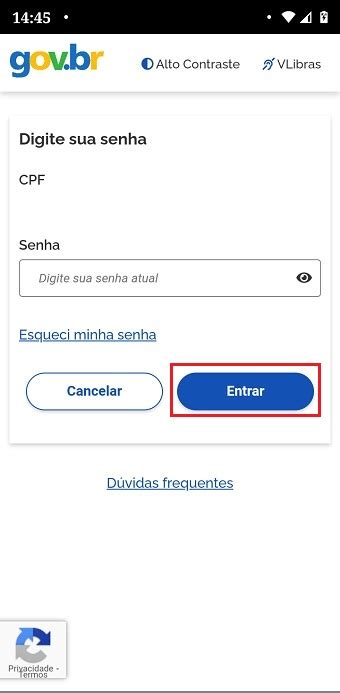 Código de validação de acesso ao SOUGOV BR Portal do Servidor