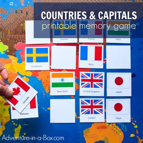 Countries & Capitals of the World: Memory Matching Game