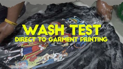 Wash Test For Direct To Garment Printing Youtube