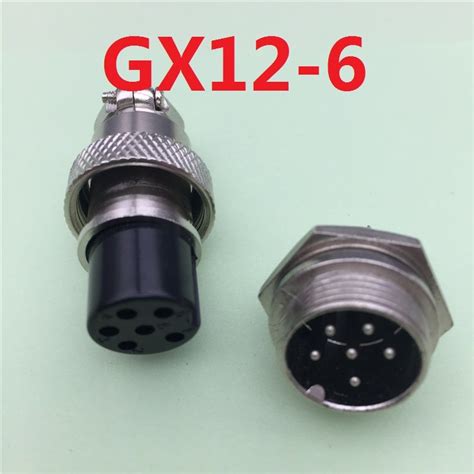 1pcs Gx12 6 Pin Male And Female 12mm Wire Panel Connector Aviation Plug