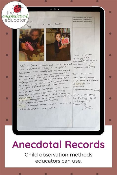 Anecdotal Records Tips And Ideas For Observations Learning Stories