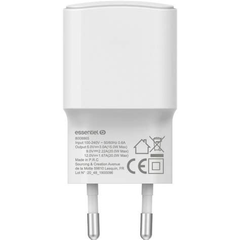 Essentiel B Chargeur Usb C W White Hifi International