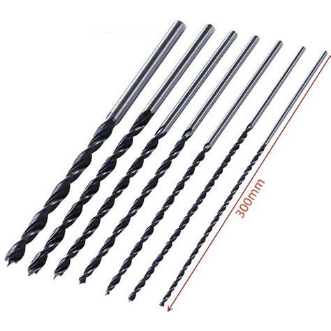 Pcs Mm Extra Long Rolled Wood Brad Point Drill Bit Set For Wood