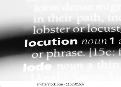 Locution Word Dictionary Locution Concept Stock Photo 1158501637 ...