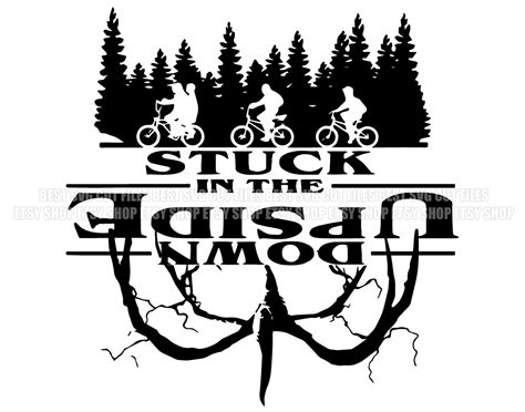 Stuck In The Upside Down Svg Stranger Things Svg Eleven Svg Etsy