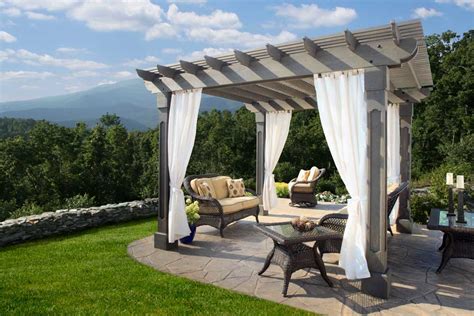 Outdoor curtains for pergola : Furniture Ideas | DeltaAngelGroup