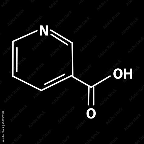 Vitamin B3 A Nicotinic Acid Niacin Vitamin PP Molecular Chemical