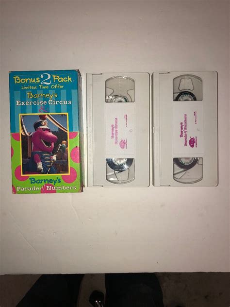 Barneys Exercise Circus Parade Of Numbers Vhs 1996 2 Tape Set Rare Ship N 24h 45986999122 Ebay