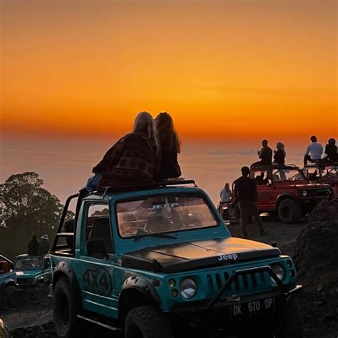 Sonnenaufgang Am Mount Batur Mit Dem Jeep Und Besuch Der Schwarzen Lava