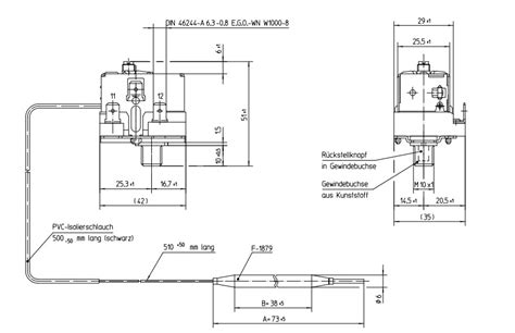 Schutz Temperatur Begrenzer 90C 1 Polig 56 10519 520