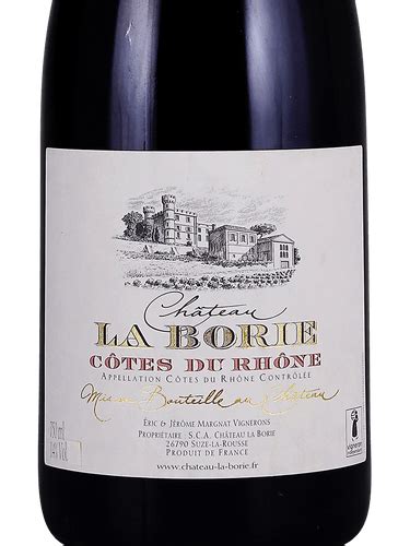 2018 Château La Borie Côtes du Rhône Vivino US