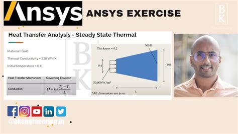 Steady State Heat Transfer Analysis Using Ansys Workbench Tutorial