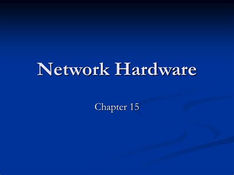 Ppt Network Hardware Powerpoint Presentation Free Download Id9333834