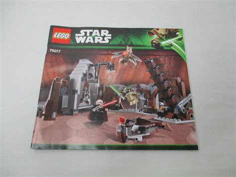 Retired Lego Star Wars Duel On Geonosis Instruction Manual Ebay