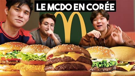 On Teste Le Mcdo En Cor E Des Burgers Inimaginables Youtube