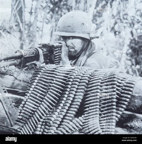 Machine Gun Position Vietnam War S Rvn Stock Photo Alamy