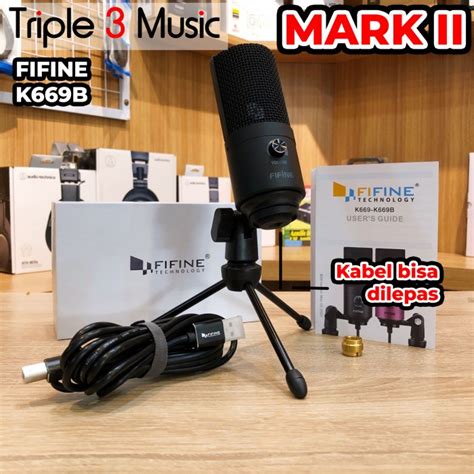 Jual FIFINE K669B MIC CONDENSER USB MIC GAMERS MIC YOUTUBER