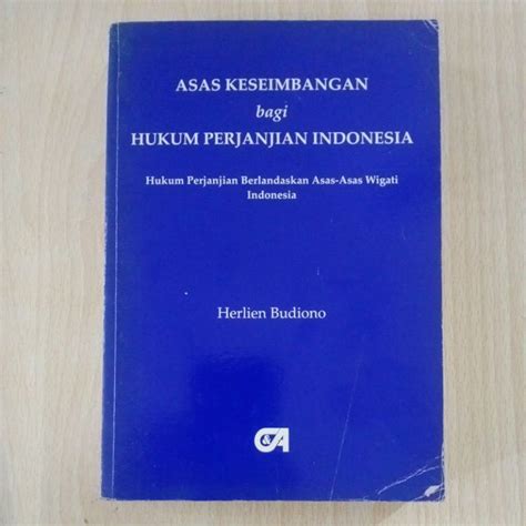 Jual Buku Original ASAS KESEIMBANGAN Bagi HUKUM PERJANJIAN INDONESIA By