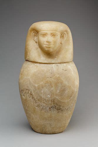 Canopic Jar With A Jackal Headed Lid Late Period Saite The