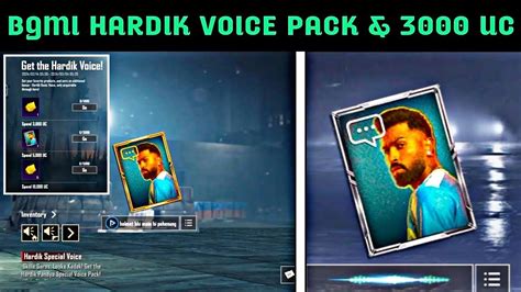 Bgmi Hardik Voice Pack And 3000 Uc Me 😲 Ultra Mk Yt Youtube