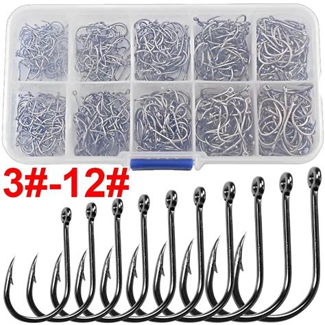 100pcs Lot Carp Fishing Hooks 3 12 High Carbon Steel Freshwater Fishing