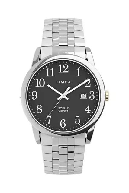 TIMEX GENTS EASY Reader Indiglo Expander Watch TW2V40200 48 99