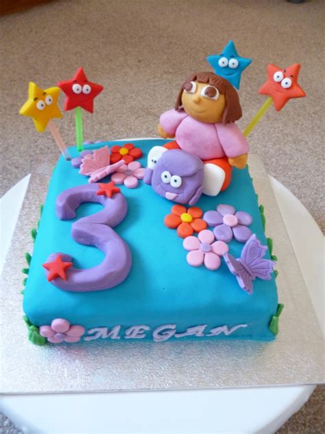 Dora The Explorer - 3Rd Birthday Cake - CakeCentral.com