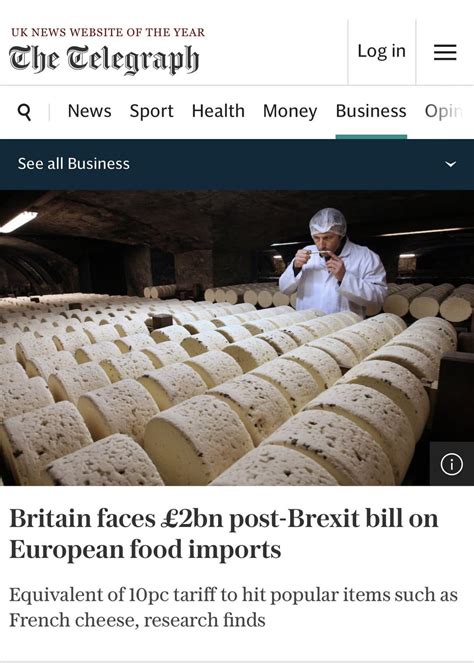 Britain Faces A £2bn Bill On European Food Imports When Post Brexit