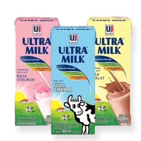 Jual Ultra Milk Susu Uht Kotak 250ml Dus Isi 24pcs Full Cream Di