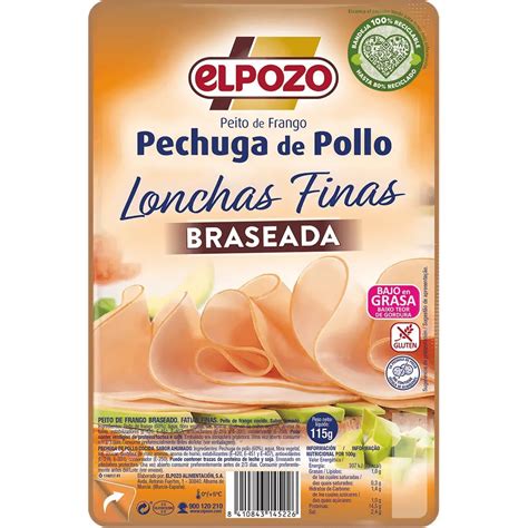 Peito De Frango Braseado Fatias Finas Unidade G Elpozo Nutrip Dia