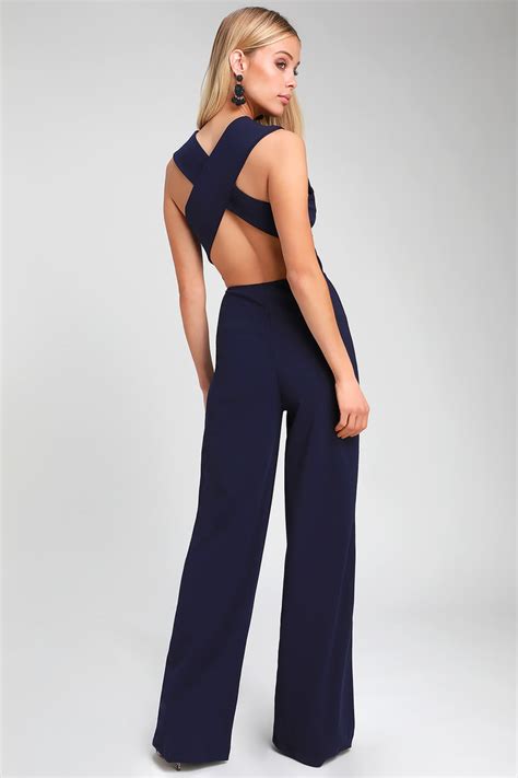 Navy Blue Jumpsuits Atelier Yuwa Ciao Jp