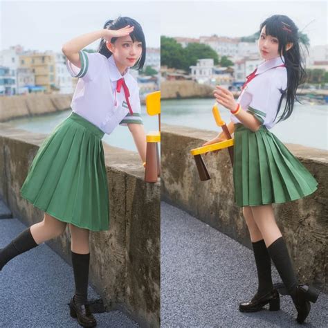 Jp [hushan] 岩戸鈴芽 コスプレ 制服 半袖 すずめの戸締まcosplayに適用 宗像草太 ネックレス付き