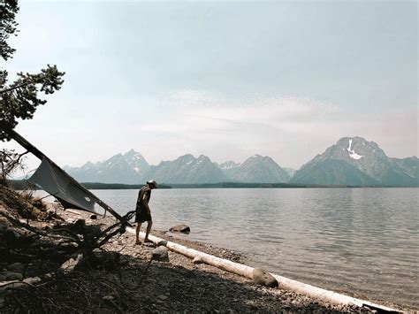 Best place I’ve camped at. Grand Teton and Yellowstone NP : r/camping