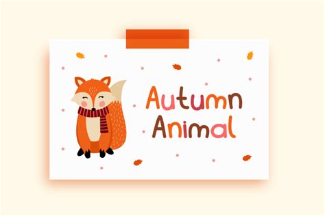 Autumn Animal Clip Art - Crella