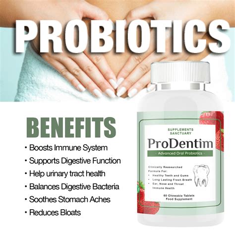 Pro Dentim Advanced Oral Probiotics 60 Chewable Tablets Supplements