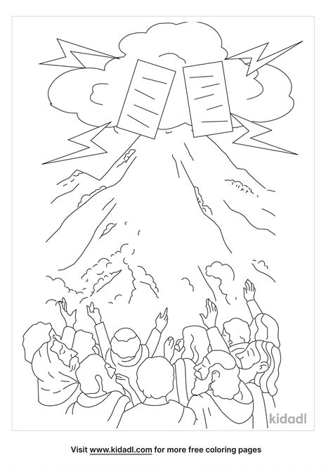 Mt Sinai Coloring Page