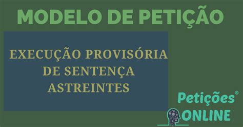 Petição Cumprimento Provisório De Sentença Novo CPC