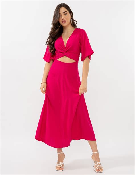 Vestido Longo Modern Pink Sangue Latino