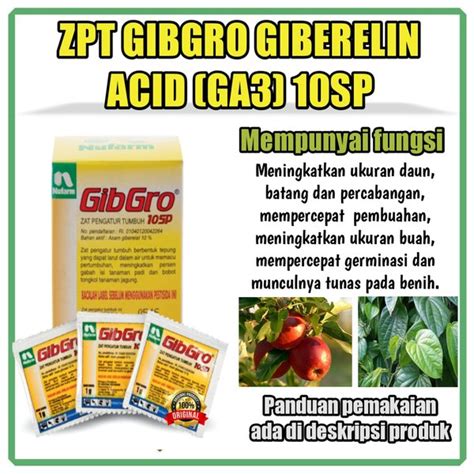 Jual Zpt Gibgro Giberelin Acid Ga Sp Di Lapak Bumi Manunggal Karso