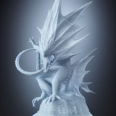 Best AI Photo: An ice sculpture of dragon | Promptify