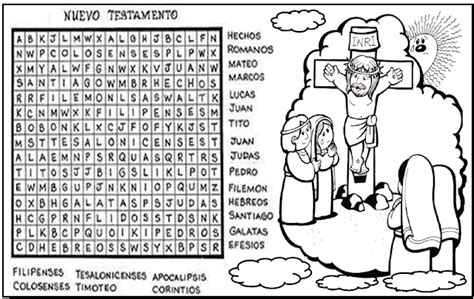 Fichas De Primaria Sopa De Letras Del Nuevo Testamento