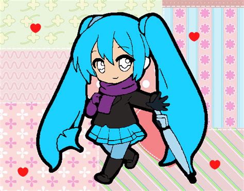 Desenho De Hatsune Miku Pintado E Colorido Por Usu Rio N O Registrado O