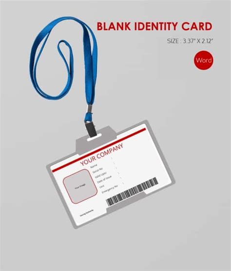 30+ Blank ID Card Templates - Free Word, PSD, EPS Formats Download ...