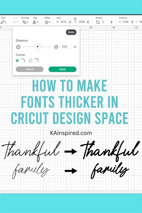 Make A Font Thicker In Cricut Design Space Artofit