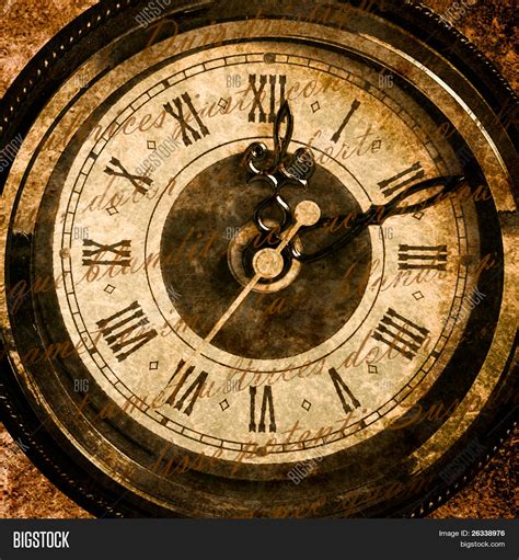 Time Concept Vintage Clock Face Image Photo Bigstock