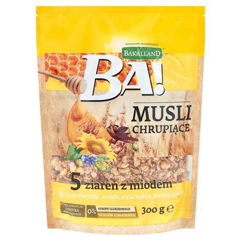 Bakalland Ba Crunchy Muesli With Honey G Food Breakfast