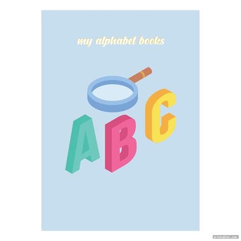 My Alphabet Book Cover Printable