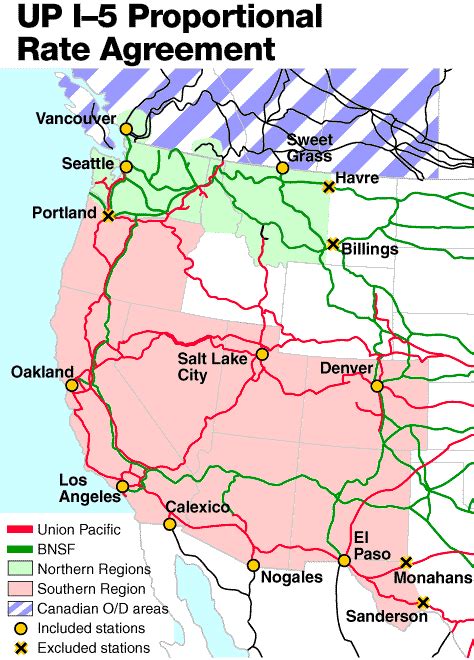 Union Pacific Railway Map