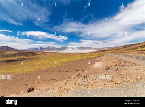 Tuyajto Lagoon On The Altiplano In The Atacama Desert In The