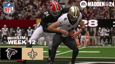 Madden Atlanta Falcons Vs New Orleans Saints Week Full Simulation